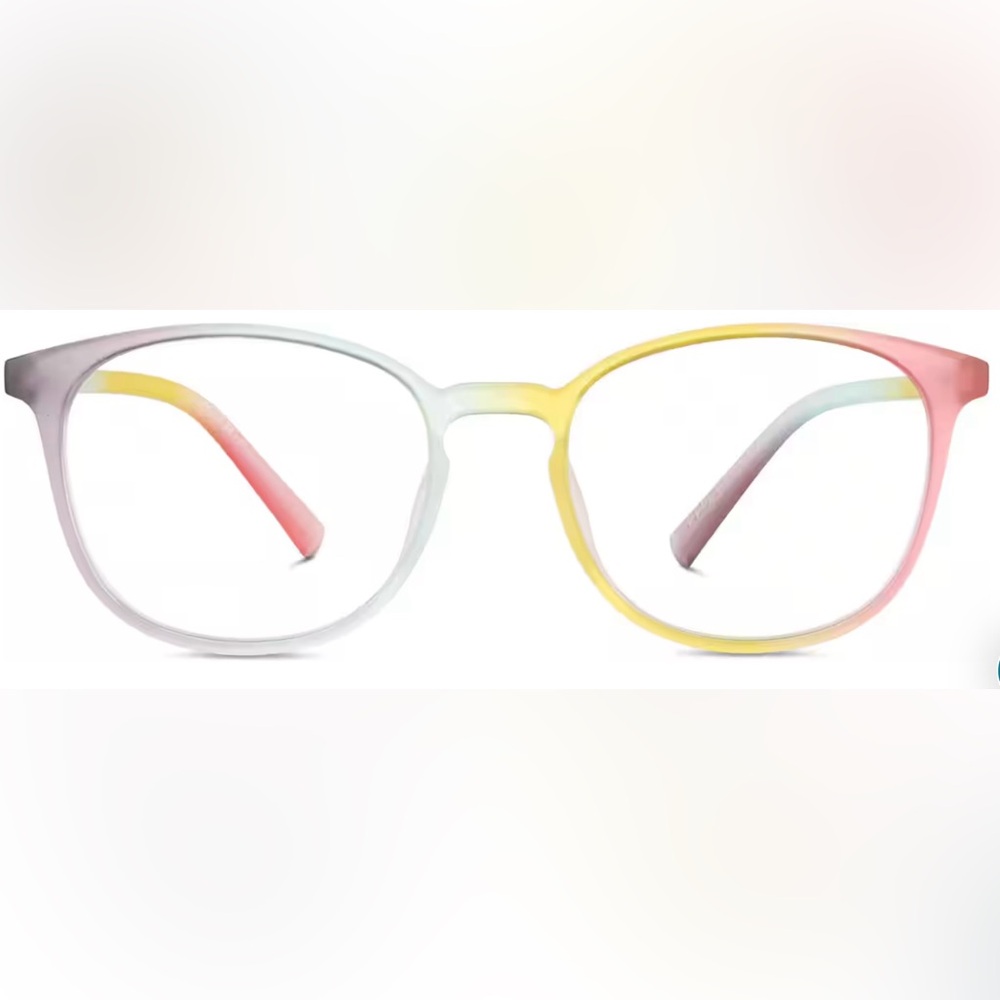 Zenni 2035739 Kids Rainbo Square Glasses